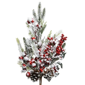 Snowy Berries Artificial Foliage Clip