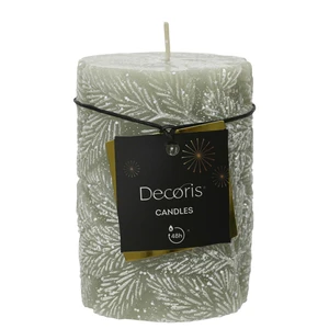 Snowy Mint Pillar Candle - Small