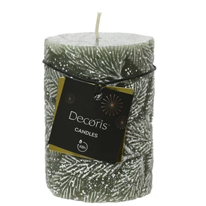 Snowy Rosemary Pillar Candle - Small