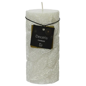 Snowy White Pillar Candle - Medium