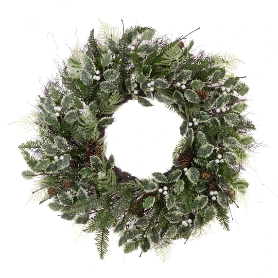 Sparkling Holly Wreath