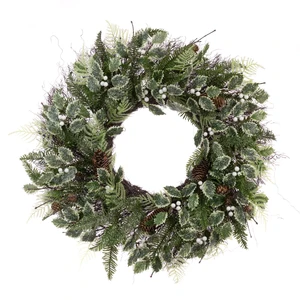 Sparkling Holly Wreath