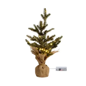 Sparkly Fir Illuminated Christmas Tree - 45cm