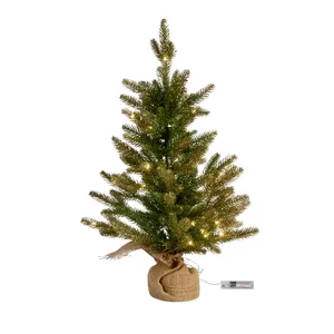 Sparkly Fir Illuminated Christmas Tree - 60cm