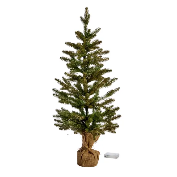 Sparkly Fir Illuminated Christmas Tree - 85cm