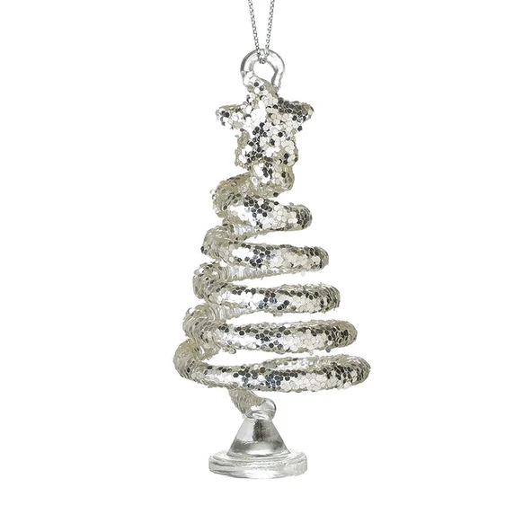 Spiral Glass Tree Hanging Decoration