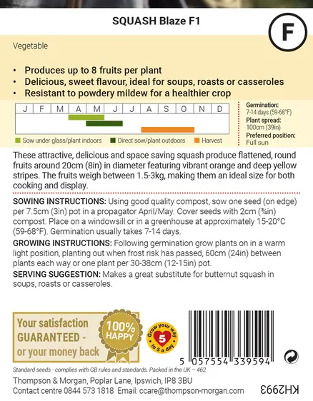 Squash Blaze F1 Seeds - image 2