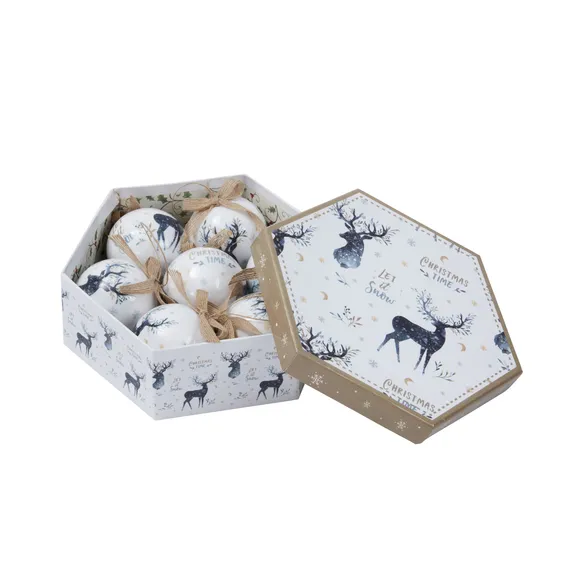Stag Vintage Bauble Set - image 1