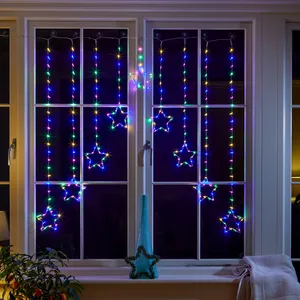 Star Curtain Lights - Multi-Coloured