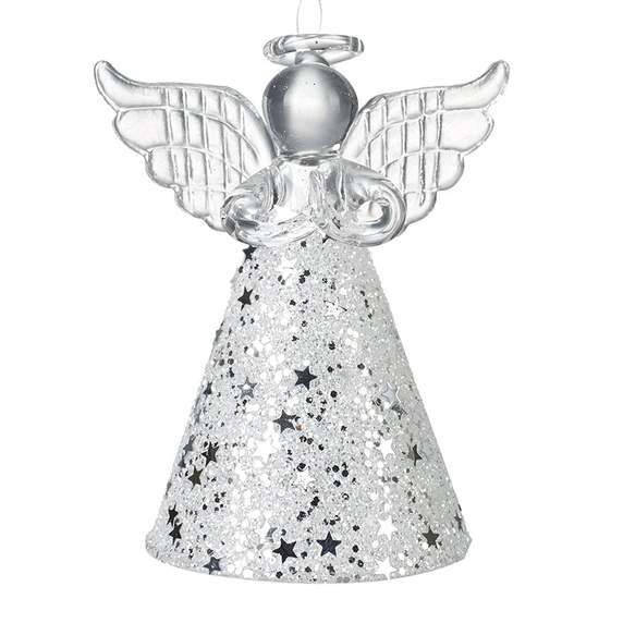 Starred Skirt Angel Glass Hanging Decoration