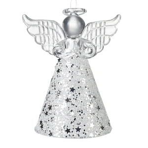 Starred Skirt Angel Glass Hanging Decoration