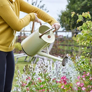 Steel Large Watering Can - Ivory