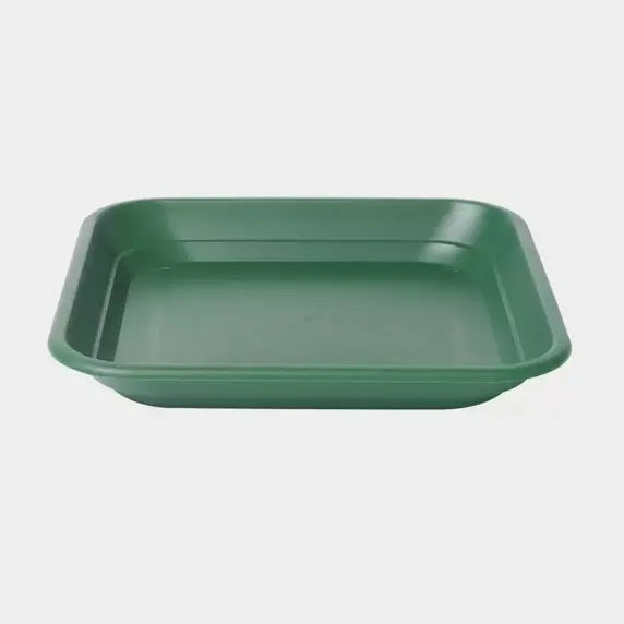 Stewart Balconniere Square Green Saucer - To Fit 40cm Balconniere Planter