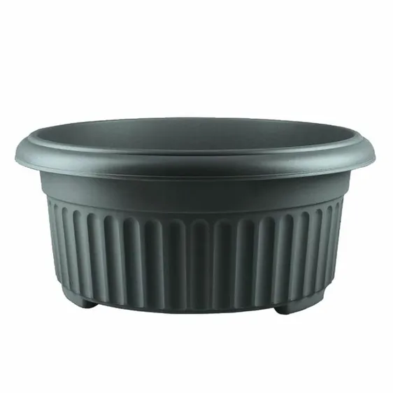 Stewart Corinthian Low Black Planter