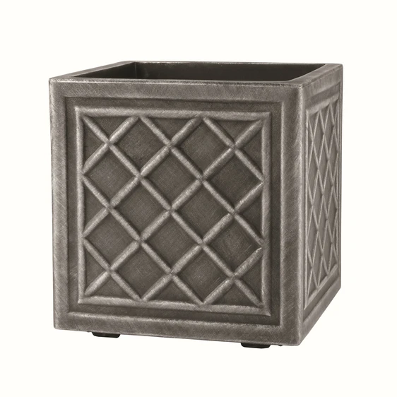 Stewart Lead Effect Square Planter - 38cm - image 1