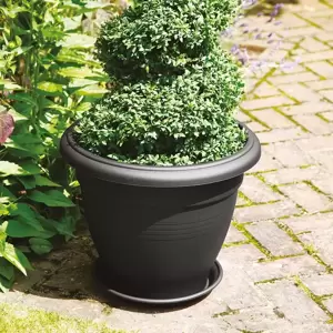 Stewart Palladian Black Planter - 30cm - image 2