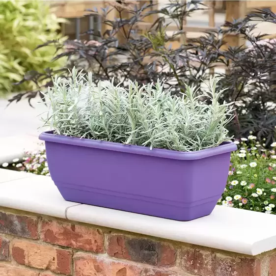 Stewart Patio Trough Planter - Lavender - image 1
