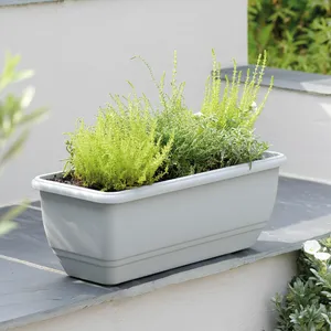 Stewart Patio Trough Planter - Dove Grey