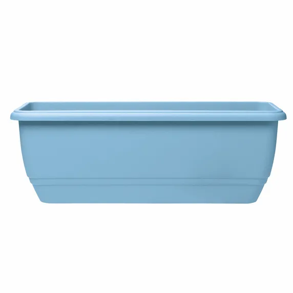 Stewart Steel Blue Patio Trough Planter