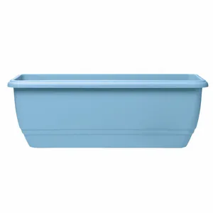 Stewart Steel Blue Patio Trough Planter