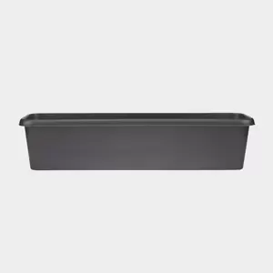 Stewart Terrace Black Trough Planter - 80cm