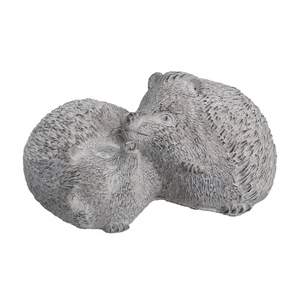 Stone Hedgehog Duo Ornament