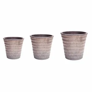 Ivyline Stow Mercury Tapered Ripple Planter Ø24cm - image 2
