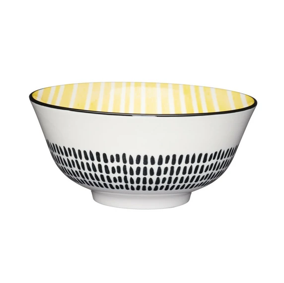Stripe Yellow Bowl - image 1