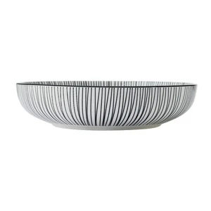 Striped Black Coupe Bowl - image 2