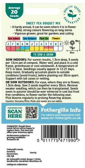 Sweet Pea Bouquet Mixed Seeds - image 2