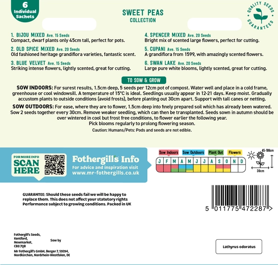 Sweet Peas Collection Seeds - image 2