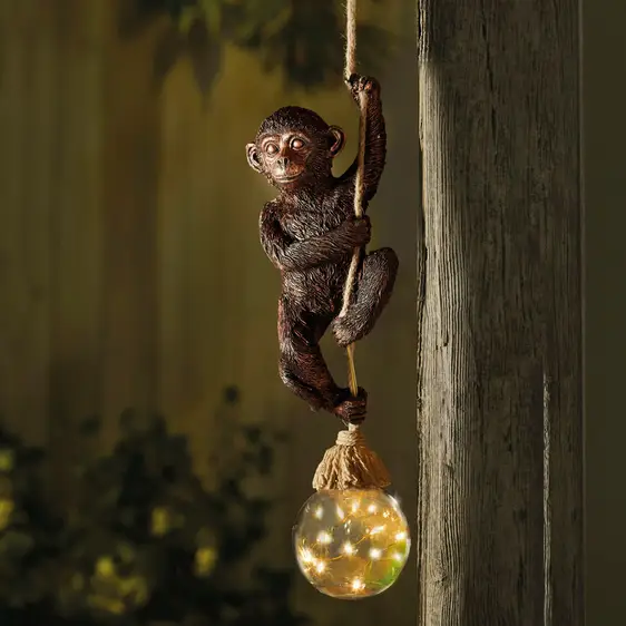 Swinging Monkey Garden Light - image 1