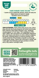 Swiss Chard Rhubarb (Vulcan) Seeds - image 2