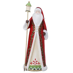 Tall Santa & Staff Figurine