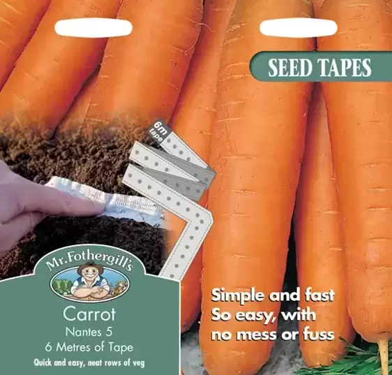 Carrot Nantes 5 Seed Tape - image 1