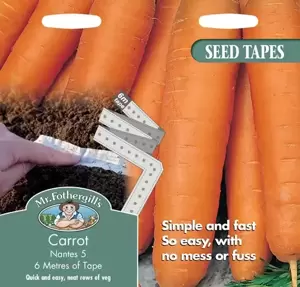 Carrot Nantes 5 Seed Tape - image 1