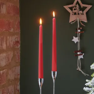 Taper Dinner Candle Set - Red
