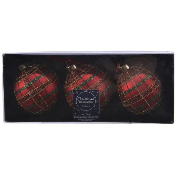 Tartan Bauble Set - image 2