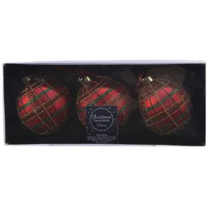 Tartan Bauble Set - image 2