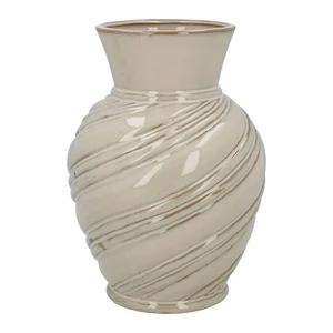 Taupe Twist Decorative Vase