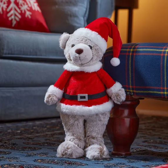 Teddy Santa Plush Decoration - Medium - image 1