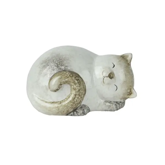 Terracotta Cat Garden Ornament - 6cm - image 2