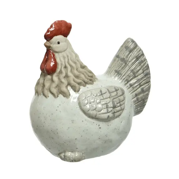 Terracotta Chicken Garden Ornament - 13.5cm - image 2