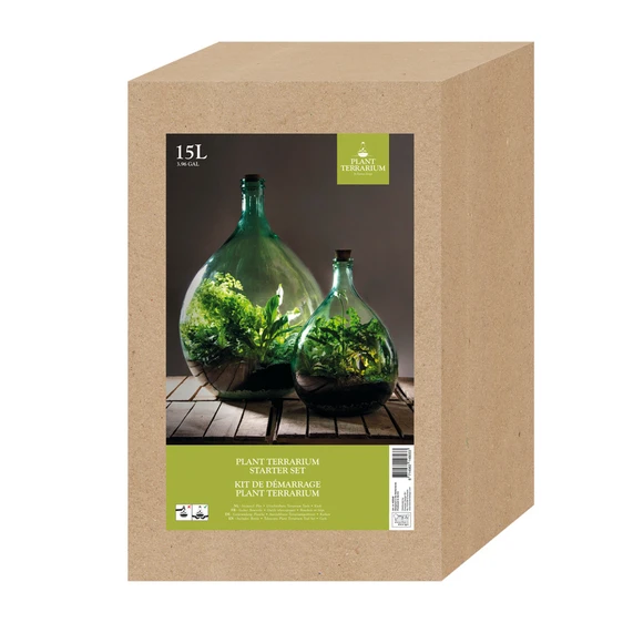 Terrarium Bottle Planter with Tools 15L - image 2