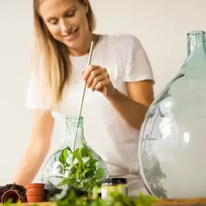 Terrarium Bottle Planter with Tools 5L - image 4