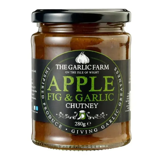The Garlic Farm Apple, Fig and Garlic Chutney 280g
