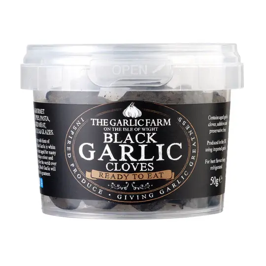 The Garlic Farm Black Garlic Ready to Eat Cloves 50g