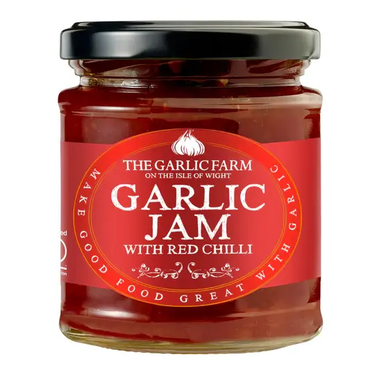 The Garlic Farm Garlic Jam with Red Chilli 220g