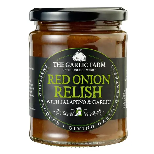 The Garlic Farm Red Onion & Jalapeno Relish 310g