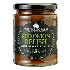 The Garlic Farm Red Onion & Jalapeno Relish 310g